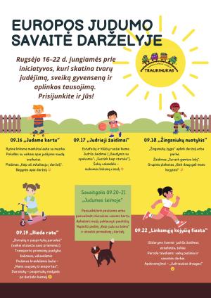 Naujienos „Europos Judumo savaitė“ galerija. Nuotrauka 1 iš 1